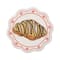 Summer Fashion Croissant Iron-On & Adhesive Embroidered Patch by Make Market®